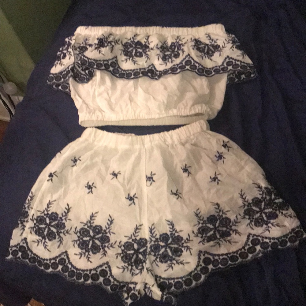 Embroidered Two Piece